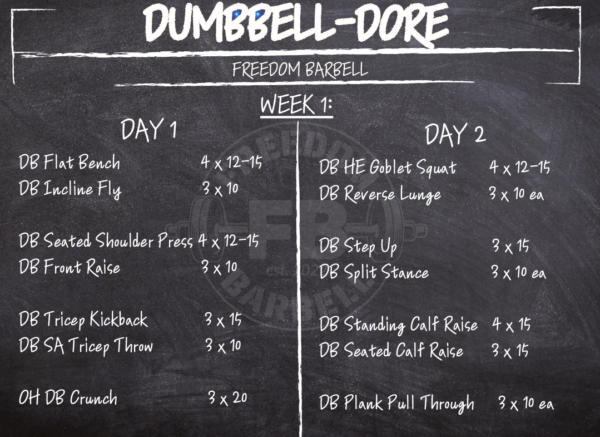 Kinetic Dumbell-Dore Freedom Barbell Program Sample